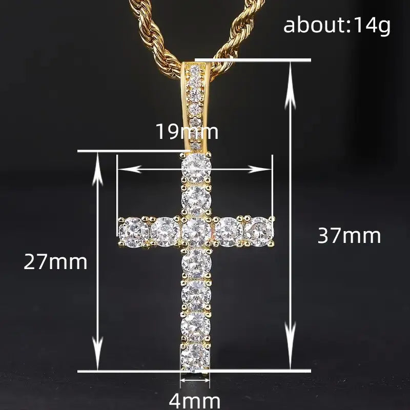 SPIRITIO Diamond Cross Necklace