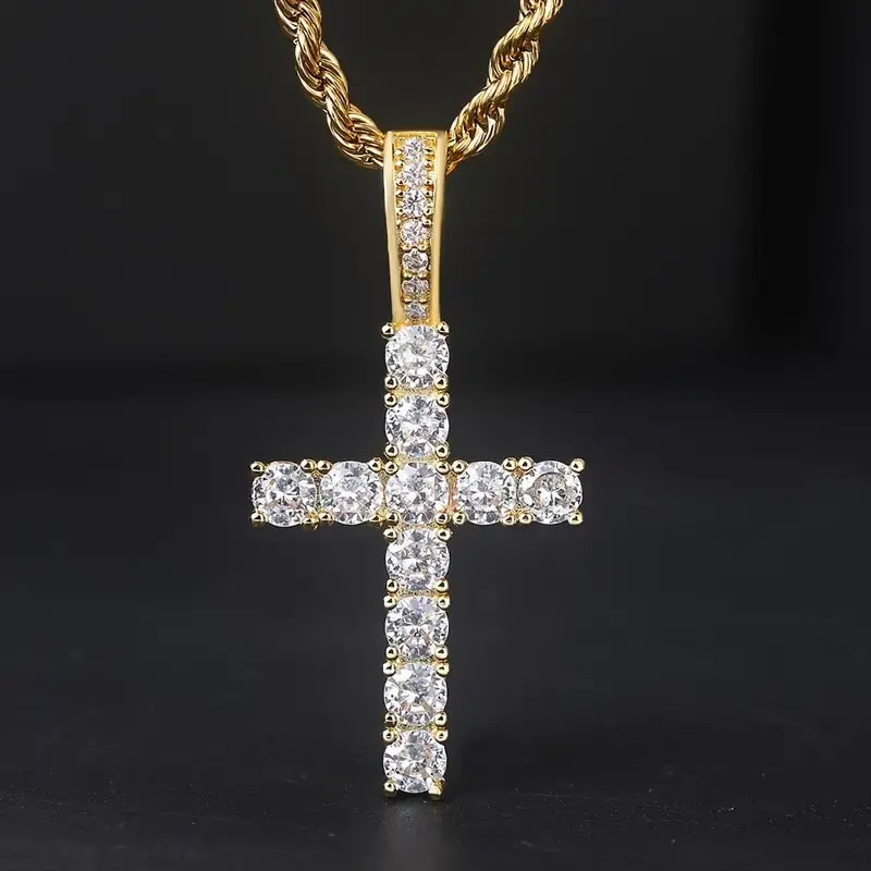 SPIRITIO Diamond Cross Necklace