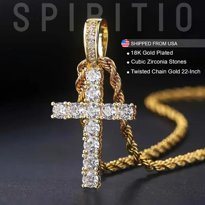 SPIRITIO™ Diamond Cross Necklace