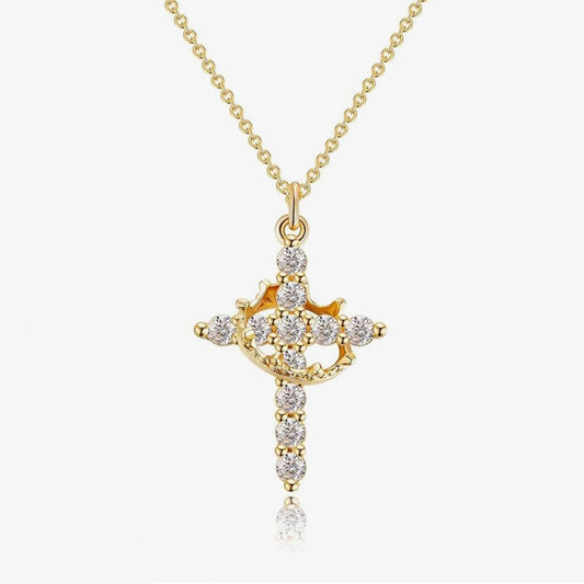 SPIRITIO® Crowned Cross Necklace